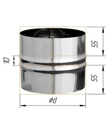 адаптер феррум пп для печи нержавеющий (430/0,8 мм) ф200 #