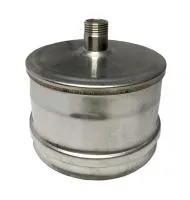 заглушка craft м внешняя с конденсатоотводом нержавеющая (316/0,5) ф120 #