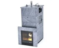 печь для бани изистим геленджик м2 premium в 4-х ст.кож.талькох-т закр.верх бок.вход.справа дым.спра