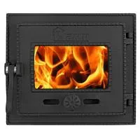 дверца чугунная топочная дтг-3бс "ками" 315*270 мм (со стеклом) рубцовск