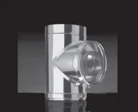 тройник craft 90° утепленный нержавеющий (316/0,8/304/0,5) ф130/230 по воде #