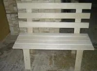 скамейка со спинкой осина а 1,7х0,4м, банный перец#