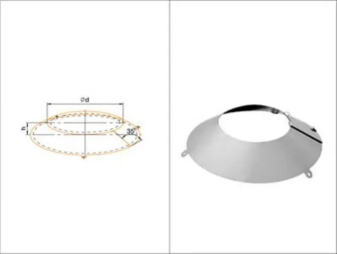 фланец феррум нержавеющий (430/0,5мм), ф145-150 #