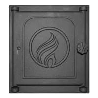 дверца fireway чугунная топочная (к312) 250x280 мм на петлях