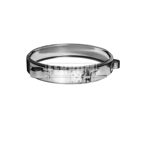 хомут феррум обжимной для растяжки нерж.(430/0,5 мм), ф130 #