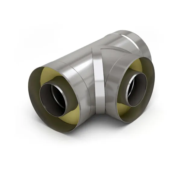 тройник craft 90° утепленный нержавеющий (316/0,8/304/0,5) ф130/230 по воде cerablanket #